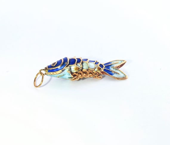 Cloisonné Enamel Fish Pendant - image 3