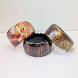 Chunky Retro Bangles: Acrylic/Resin/Lucite (3 options available)