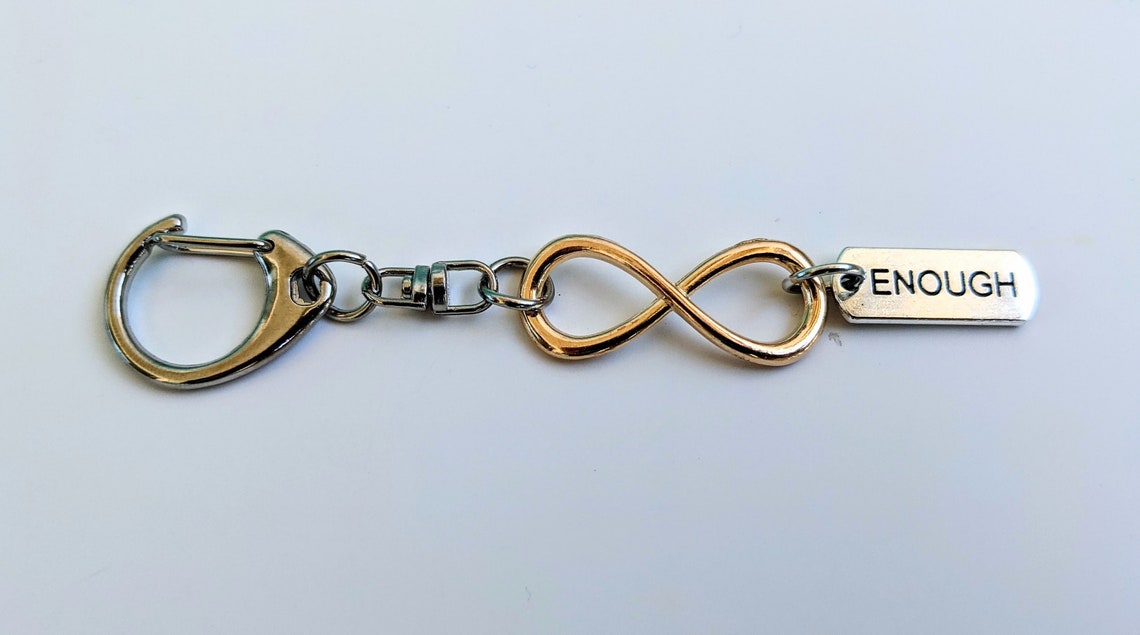 Gold Infinity Keychain Etsy