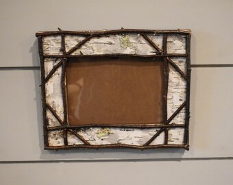Adirondack Birch and Wood Picture Frame ~ Frame 235