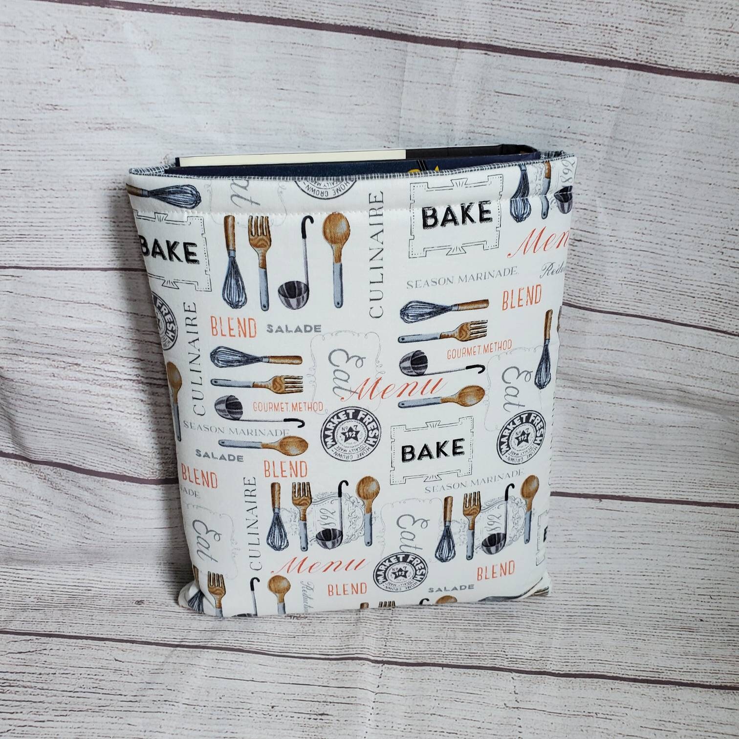 Padded Book Sleeve, Padded Tablet Sleeve, Book Cover, Culinary School ...