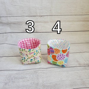 MINI Easter basket bag bin, party favor, hostess gift, easter bunny egg flower decor, holiday display, housewarming gift, choose your own 画像 3