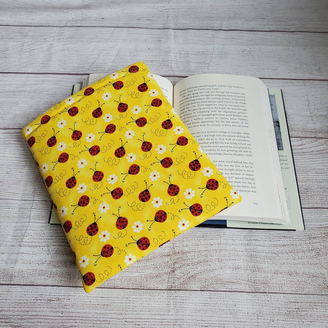 Ladybug Themed Padded Book Sleeve, Padded Tablet Sleeve, Book Cover ...