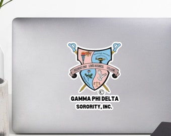 Blasenfreie Logo-Aufkleber von gern Phi Delta Sorority