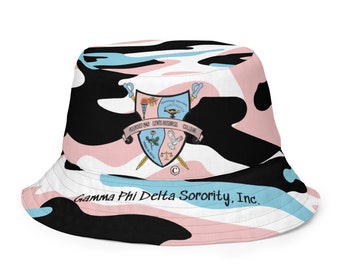 Gamma Phi Delta Sorority Inc. Reversible Bucket Hat, Gamma Phi Delta Geschenke, Gamma Phi Delta Sorority Lizenzanbieter