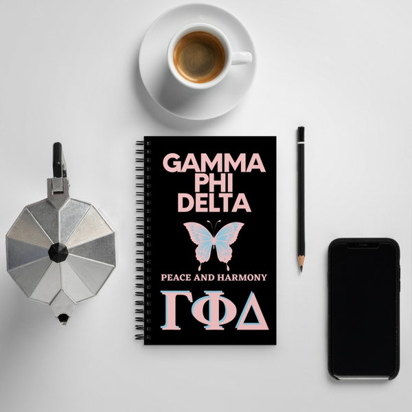Gamma Phi Delta Sorority Inc. Spiral Notebook, Gamma Phi Delta Sorority Gifts