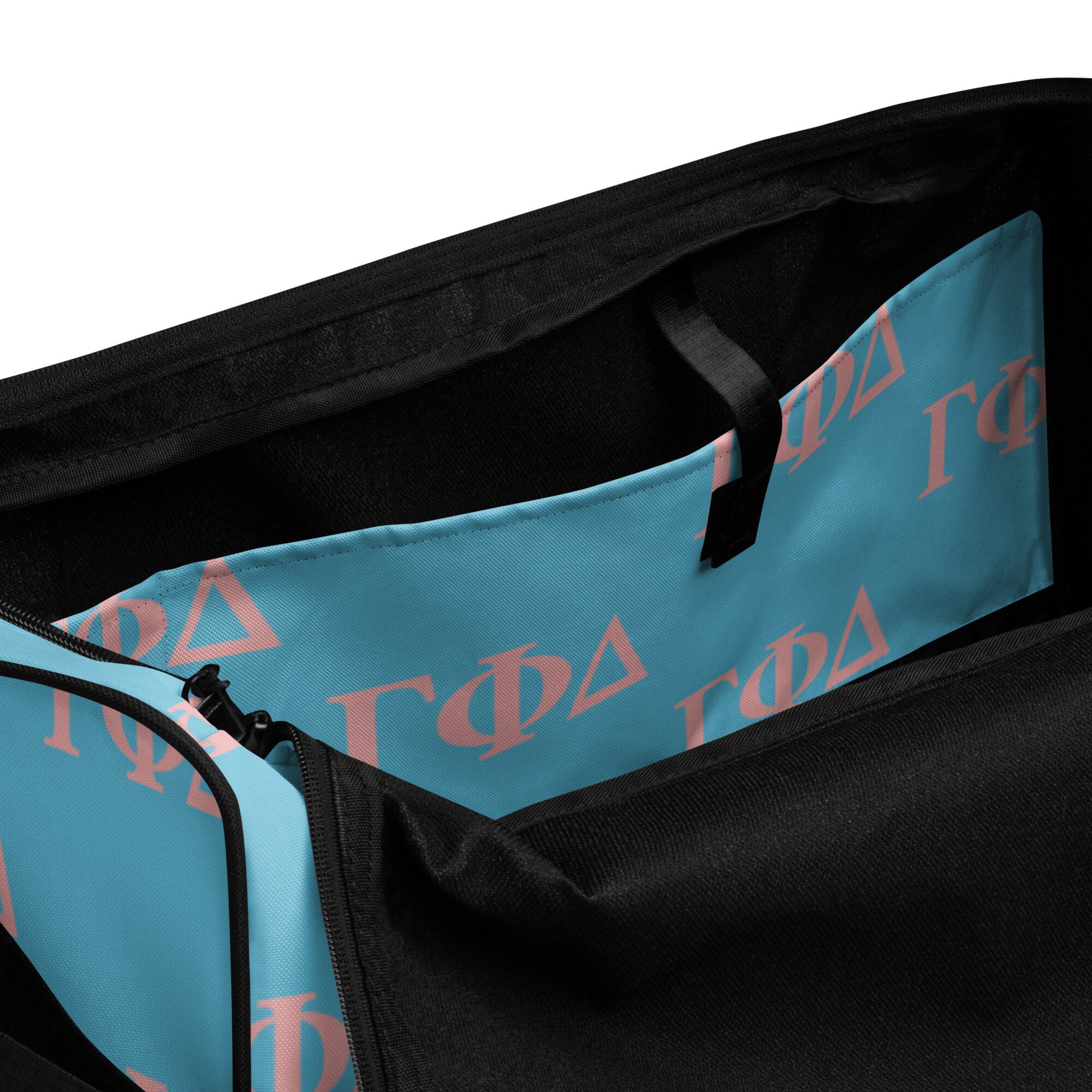 Gamma Phi Delta Sorority Baby Blue Duffle Bag Baby Pink Gamma Etsy