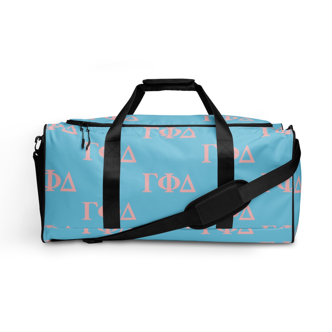 Gamma Phi Delta Sorority Baby Blue Duffle Bag Baby Pink Gamma Etsy