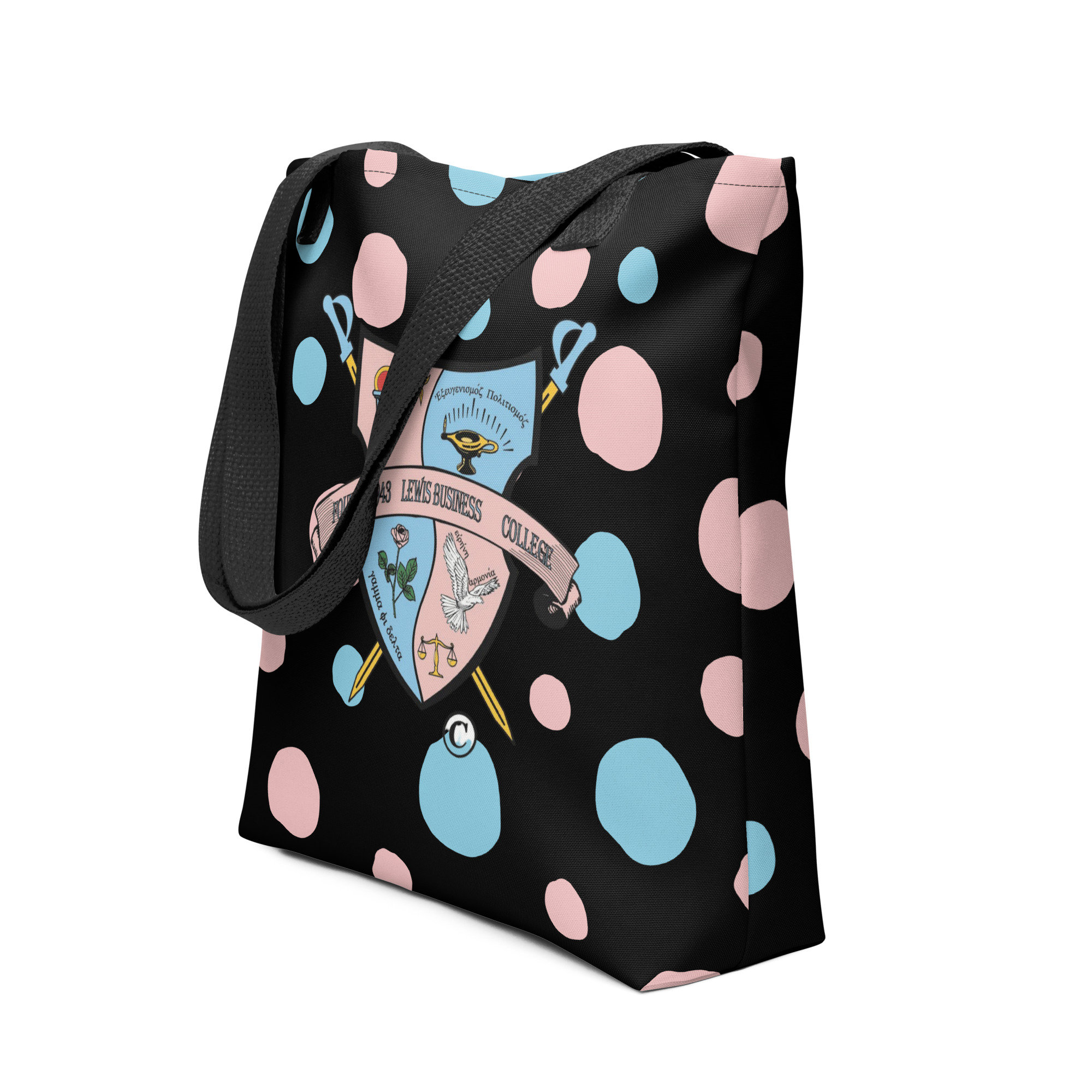 ga Phi Delta Sorority Inc. BC Polka Dots Baby Blau Baby Rosa Einkaufstasche, gamma Phi Delta Geschenke
