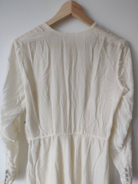 Silk velvet 1930s wedding gown - image 9