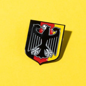 Alfinete de chapéu alemão de esmalte duro Bundesadler
