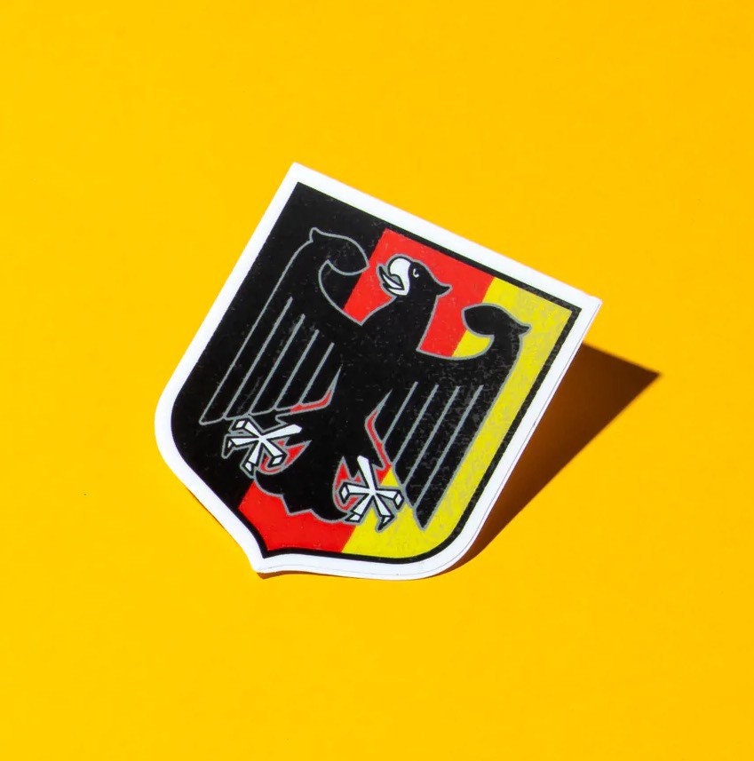 Aufkleber/Sticker Deutschland Schwarz Rot Gold Adler Bundesrepublik 5x7cm A3091