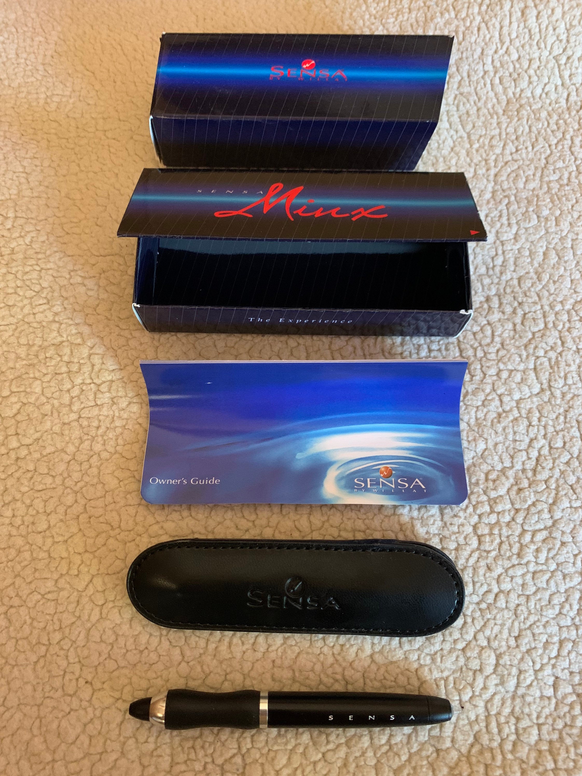 Sensa Minx Pen. Black. Pressurized Fisher Space Cartridge. Black