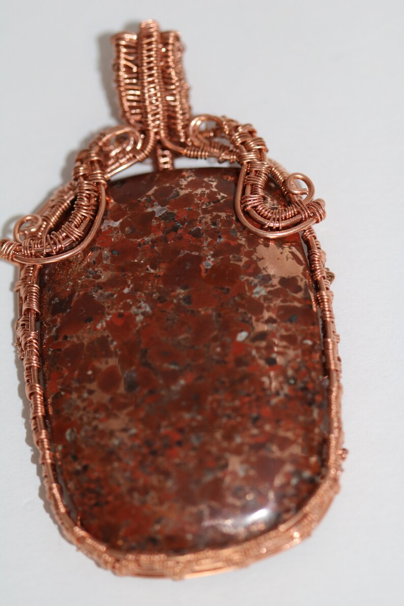 Copper Rose copper wrapped Pendant