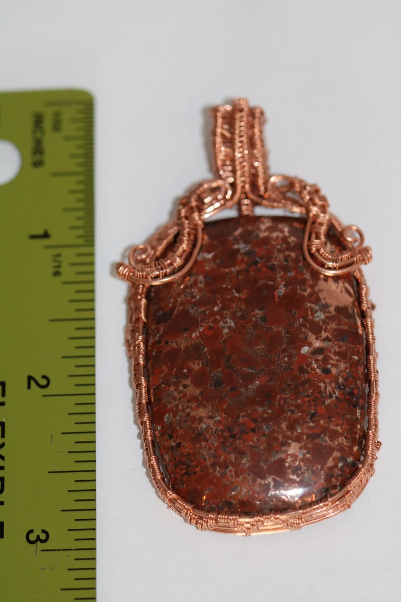 Copper Rose copper wrapped Pendant