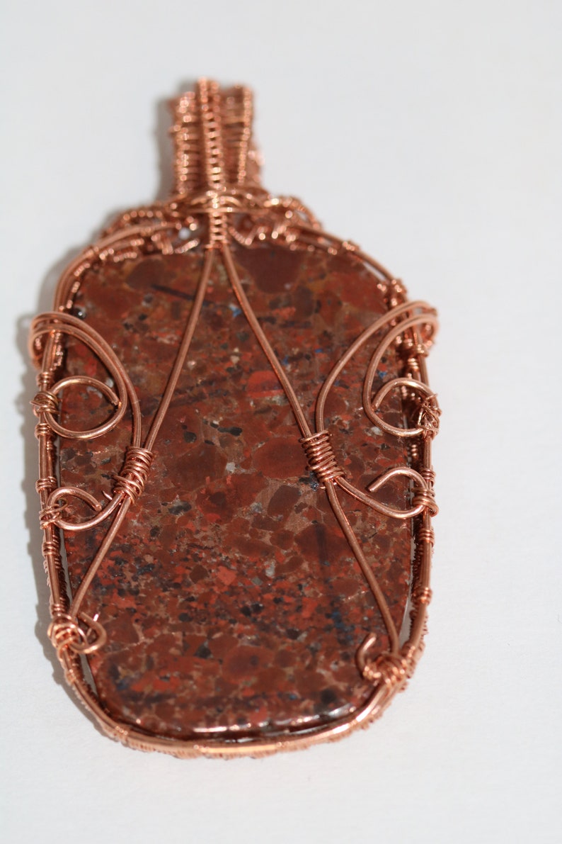 Copper Rose copper wrapped Pendant