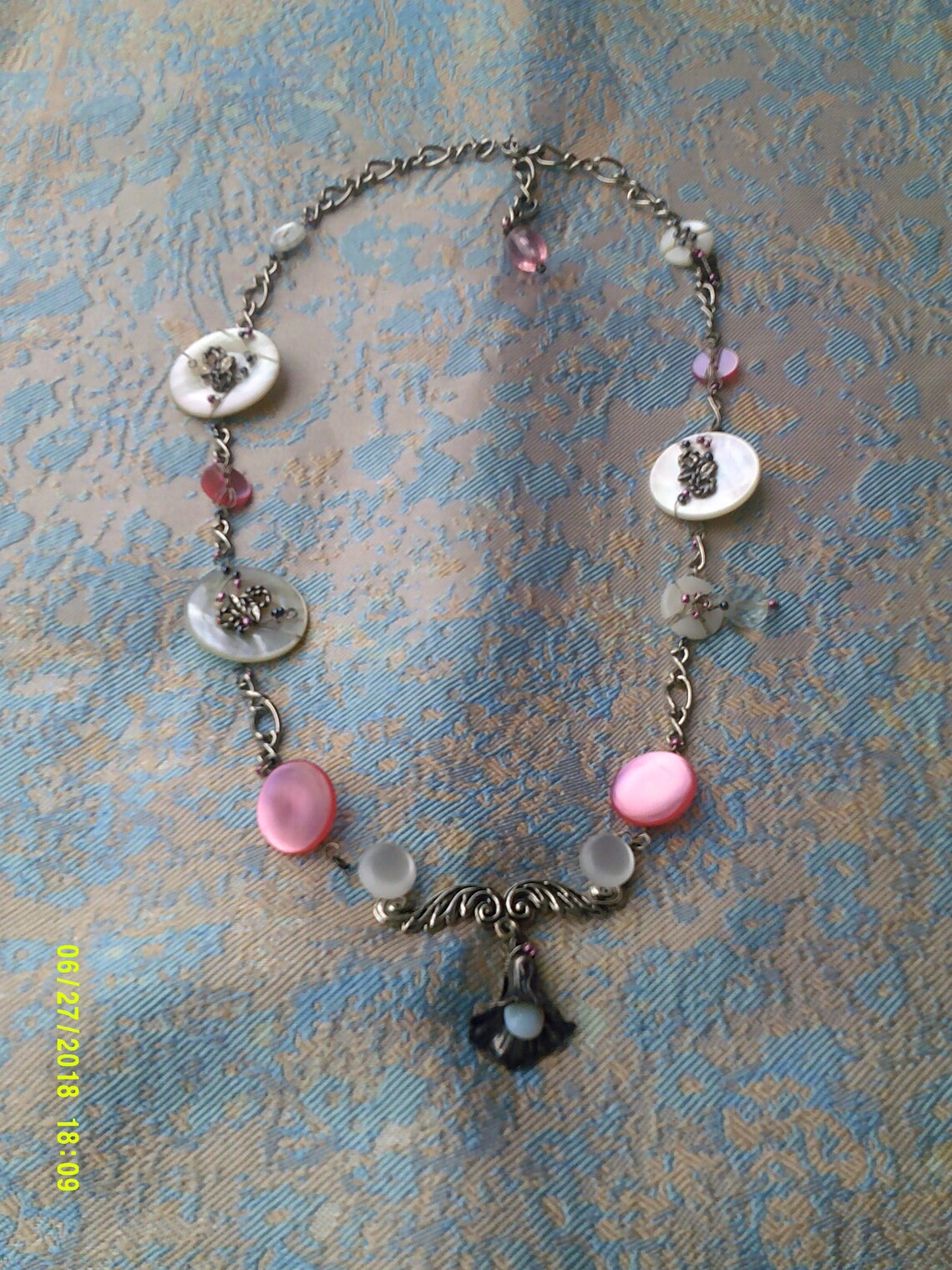 Grandma's Buttons Vintage Button Necklace Etsy Norway