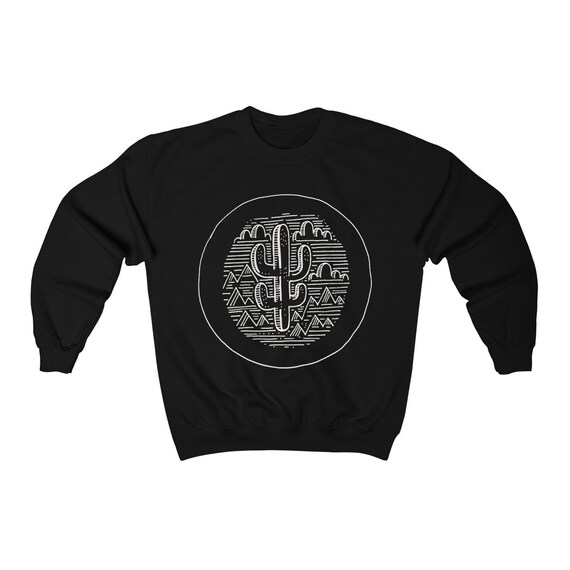 Cactus Jumper Printed Sweater Crew Neck 