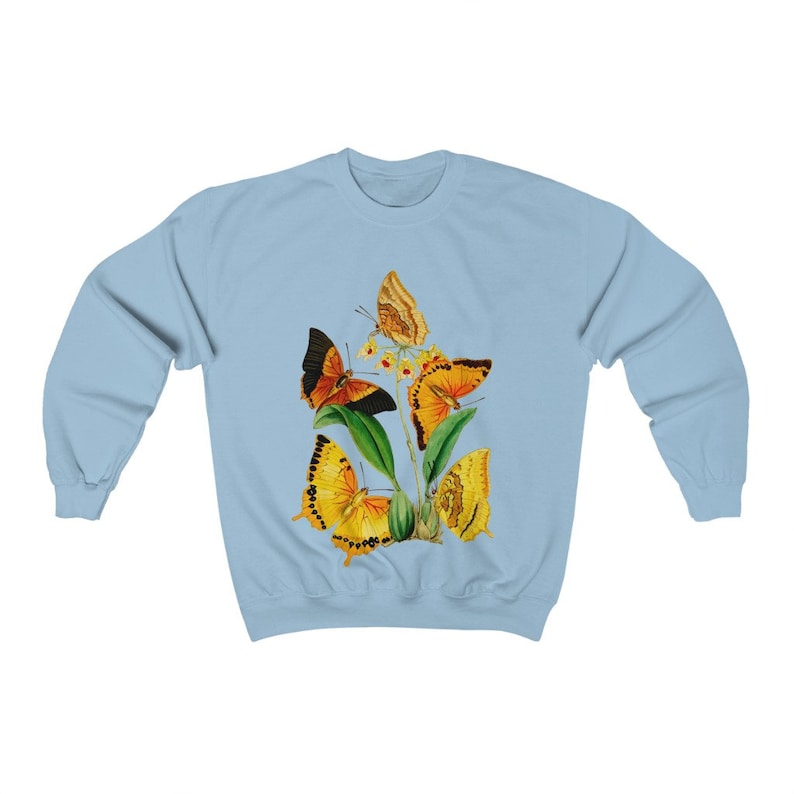 Butterfly Crewneck Sweater Sweatshirt Jumper Butterflies Etsy