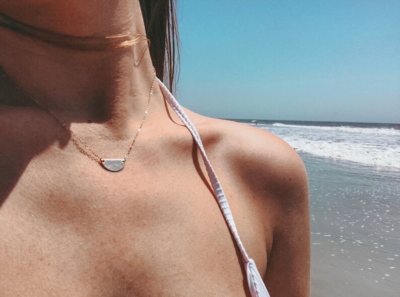 Half Moon 14k Gold Fill Necklace