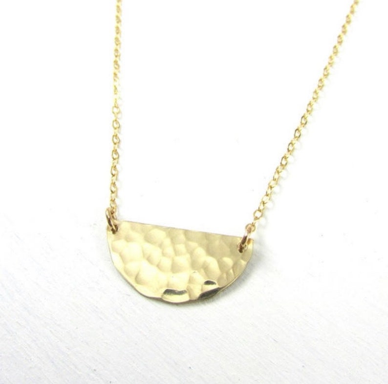 Half Moon 14k Gold Fill Necklace