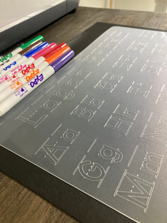 Dry Erase Tracing Mat Personalized name Alphabet Numbers Etsy