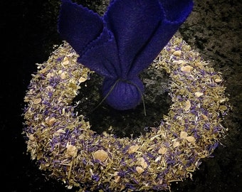 Bolsa de poder psíquico Gris Gris / Bolsa Mojo para intuición, adivinación, tercer ojo, consciencia espiritual, amuleto ritual, bolsa de hierbas, talismanes hechos a mano