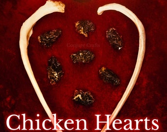 Mummified Chicken Hearts, Love Rituals, Mojo Bags, Coercive Magic, Break-Up & Revenge Spells, Powerful Hoodoo Charm, Voodoo, Santeria, Curio