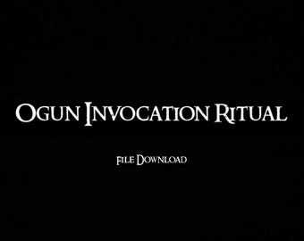 Ogun Invocation DIY Digital Download | Warrior God of Iron, Strength, Protection, Favors, Blessings, Folk Magic, Hoodoo, Voodoo, Santeria