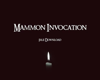 Mammon Invocation DIY Digital Download | Wealth, Prosperity, Material Abundance, 72 Goetic Demons, Ars Goetia, Occultism, Hoodoo, Voodoo