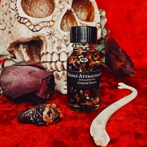 Powerful Deadly Attraction Oil, Compelling Love, Command Spells, Lust, Do As I Say, Come Back To Me, Hoodoo, Voodoo, Conjure, Purpose Oil