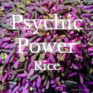 Psychic Power & Protection Hoodoo Rice, Anti-hex, Power, Wisdom, Remove Crossed Conditions, Hoodoo, Witchcraft Supplies, Curios