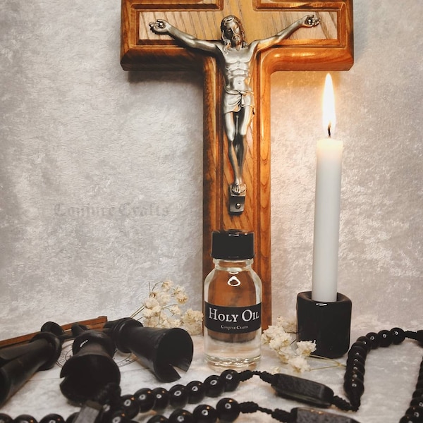 Holy Oil, Pure Blessed Oil For Divine Protection, Purification, Praying, Hoodoo, Voodoo, Witchcraft, Purpose Oils, Sacred Objects, Curios