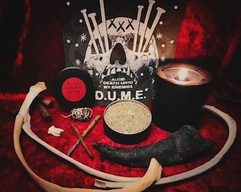 DUMEs Powder | Handcrafted Ritual Powder for Change, Endings, Ceremonial Magic, Hoodoo, Voodoo, Foot-Track Magic, Occult