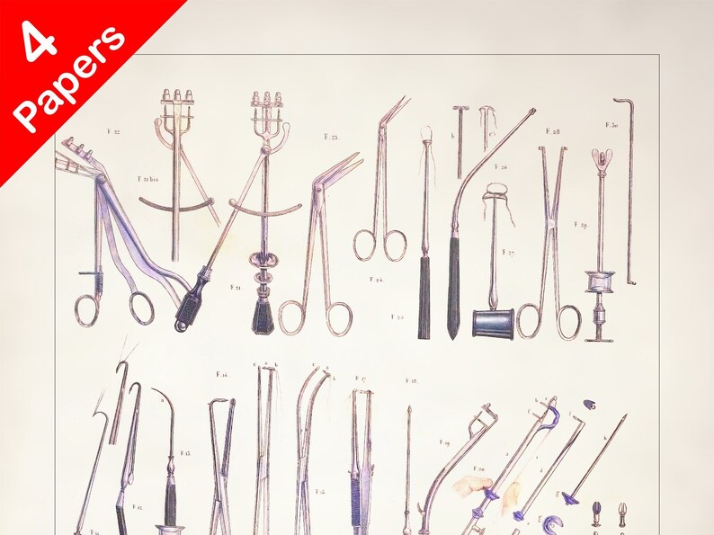 TOOLS ENT SURGERY Anatomy Art Print for Medical Student - Etsy