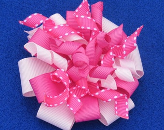 Stacked Korker Bow, Curly Ribbon Bow