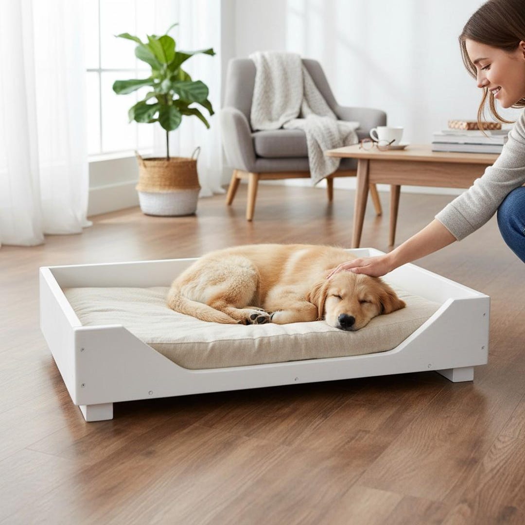 Kratzfestes Hundebett Luxus Hundebett Mit Abnehmbarem Bezug | Kratzfester  Schlafplatz Aus Polyester, Waschbar Hundebett Waschmaschinenfest