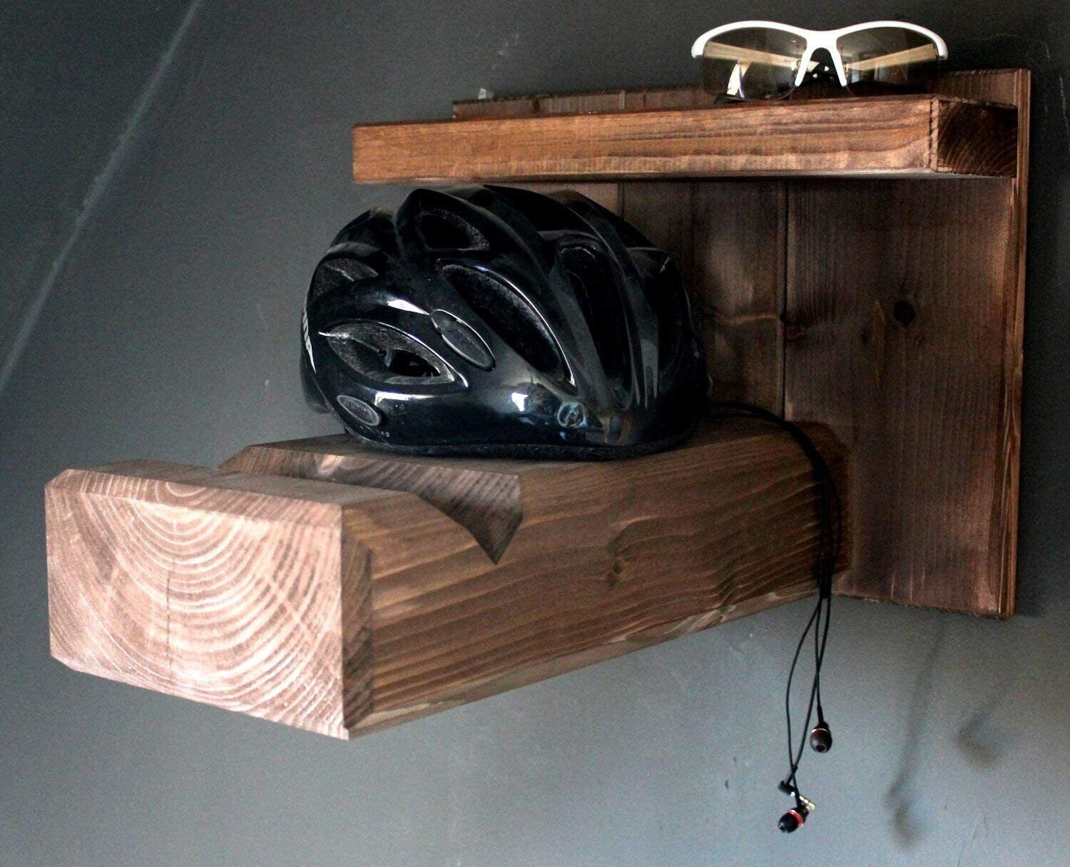 Soporte de pared de bicicleta de madera para bicicleta de carretera o  bicicleta de montaña Soporte de bicicleta para la pared también para  manillares y cuadros anchos -  México