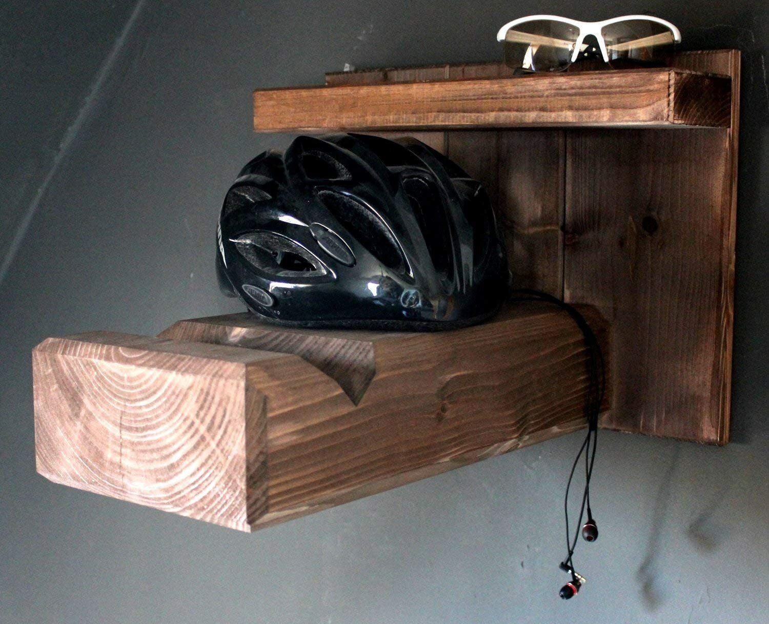 Soporte de pared de bicicleta de madera para bicicleta de carretera o  bicicleta de montaña Soporte de bicicleta para la pared también para  manillares y cuadros anchos -  México