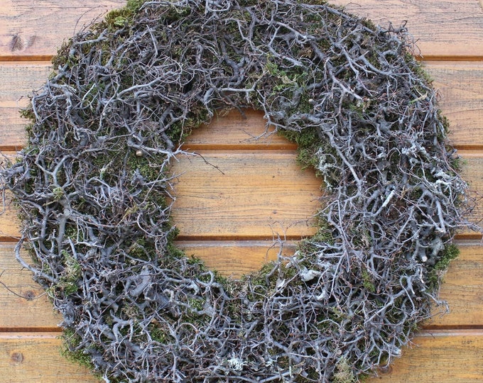 Moss bonsai door wreath wall wreath Ø 37 cm natural wreath country house