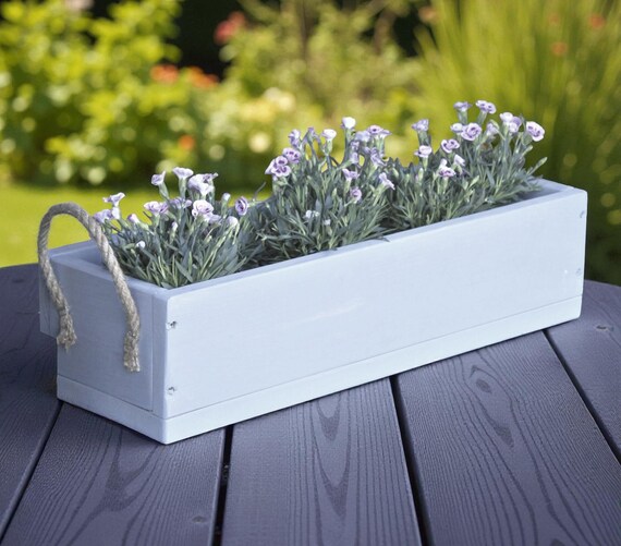 blumenkasten rustikal Holz Blumenkasten  Blumenkbel  Vertikale Holzlatten  45x35x35 cm   FaHome