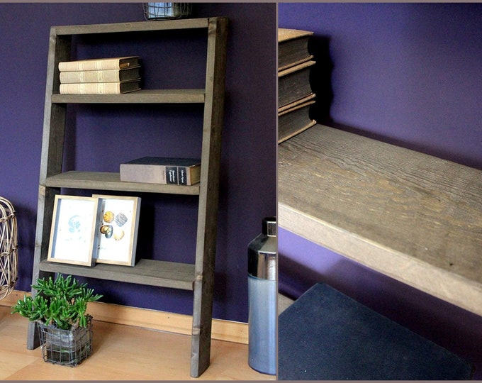 Bookcase made of solid wood - Brown -(HxWxD): 100 cm x 50 cm x 15 cm - This bookcase embellishes every home.