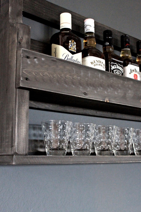 Whiskey outlet glass rack
