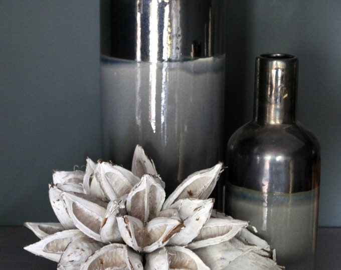 Compact Large Single Flower for Home and Garden Wreath White approx. 30 cm