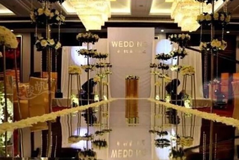 Mirrored Reflection Aisle Runner Engagement Decorations Etsy