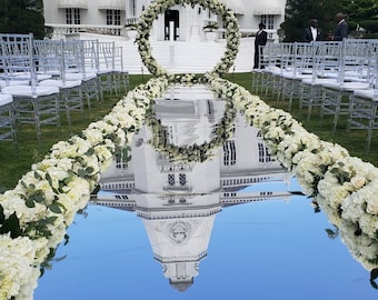 6.6ft wide Personal Mirrored reflection aisle runner engagement decorations idea Church wedding items indoor outdoor decor Party dance floor