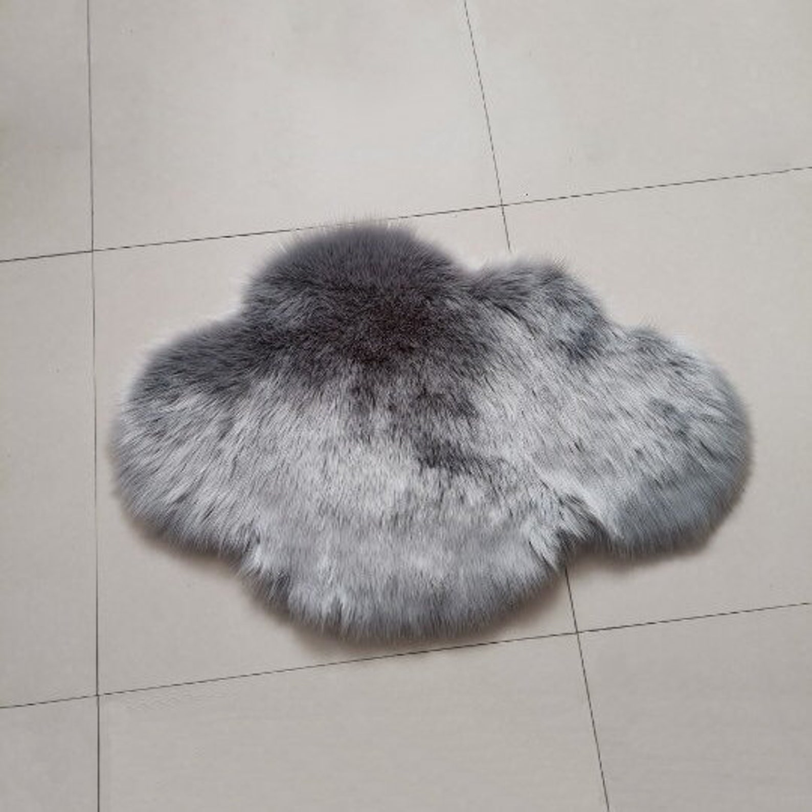 Size Personalized Cloud Shape Area Rug Kids Nursery Ivory Gray - Etsy