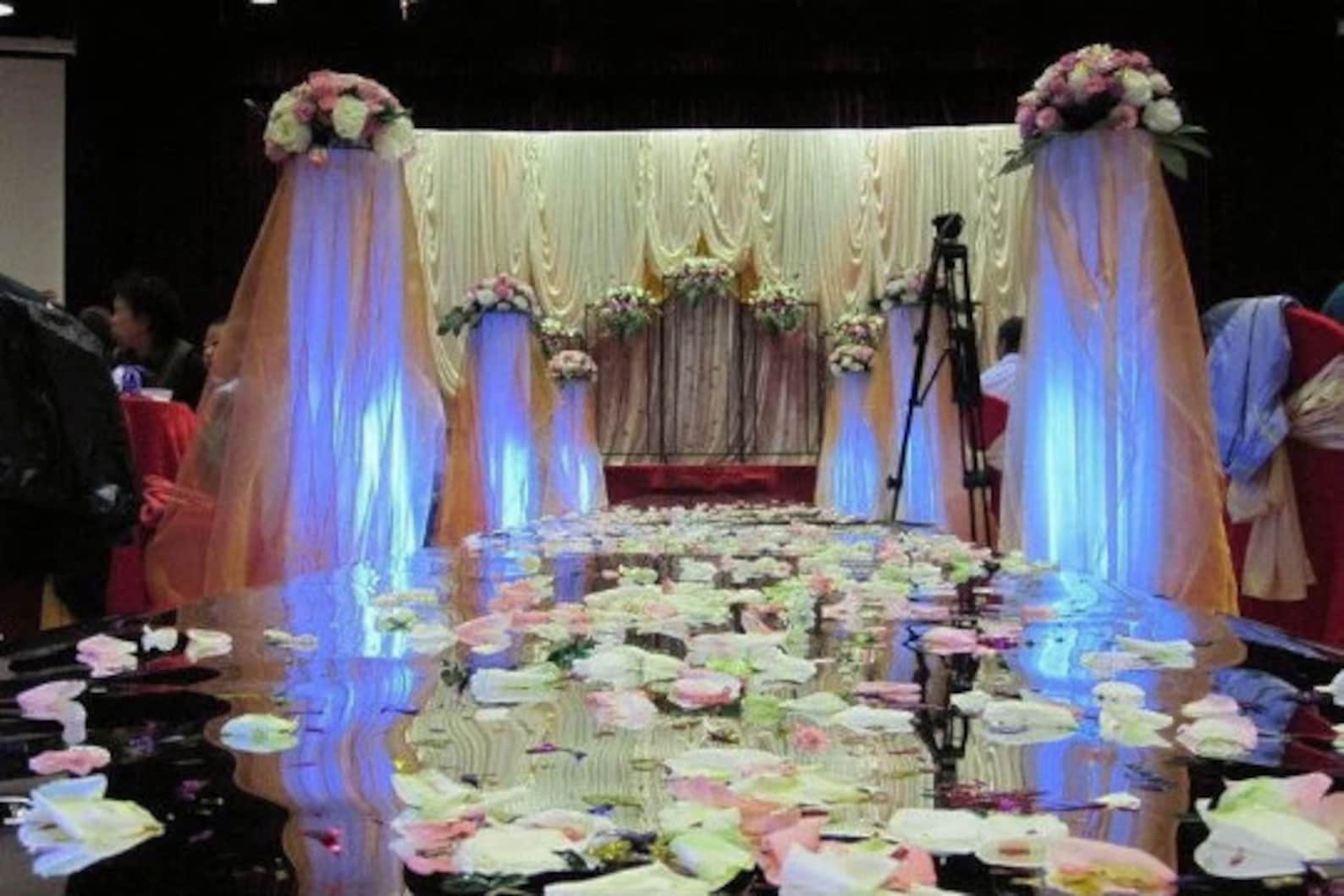 Personalised Mirrored Reflection Aisle Runner Engagement Etsy