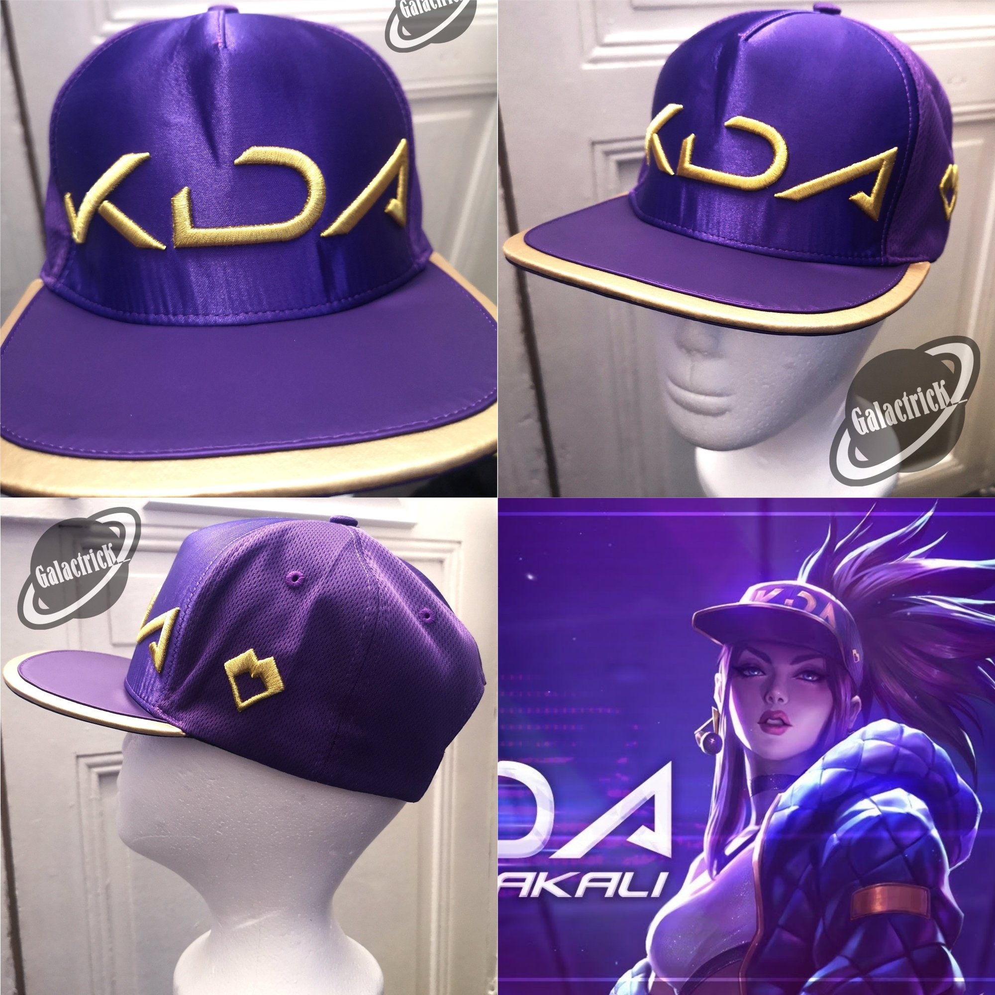 Akali Cosplay LOL KDA K/DA Hat Cap 