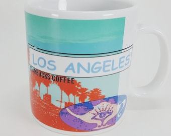 Starbucks Mug Coffee 1999 Los Angeles Randys Donuts